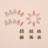12 Sizes-24 Pcs Press On Nails W1719