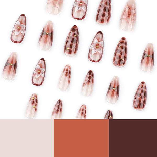 12 Sizes-24 Pcs Press On Nails JP3786