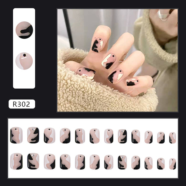 12 Sizes-24 Pcs Press On Nails R281