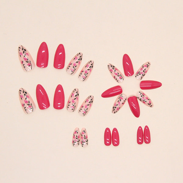 12 Sizes-24 Pcs Press On Nails W447