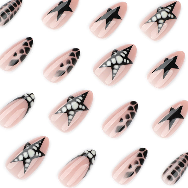 12 Sizes-24 Pcs Press On Nails JP4066