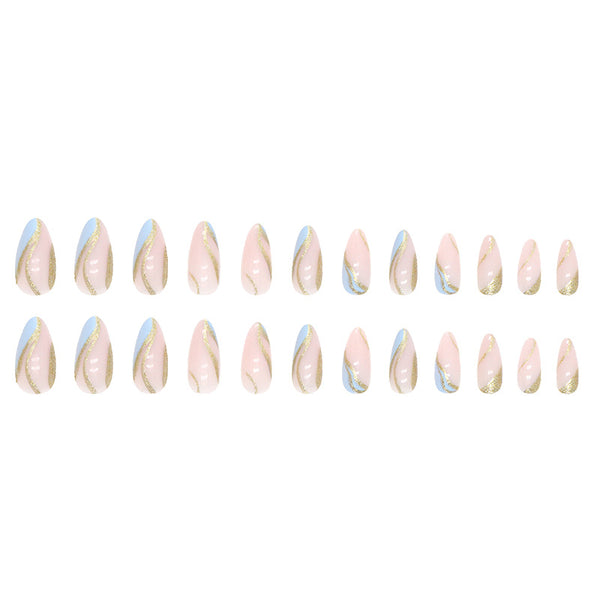 12 Sizes-24 Pcs Press On Nails W294
