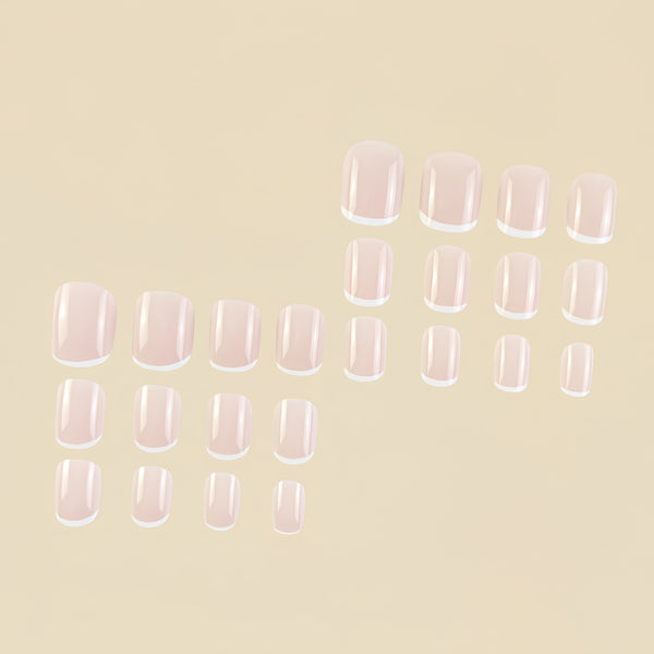 12 Sizes-24 Pcs Press On Nails Y112