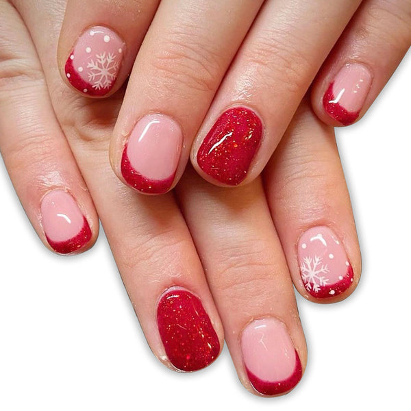 12 Sizes-24 Pcs Press On Nails C674
