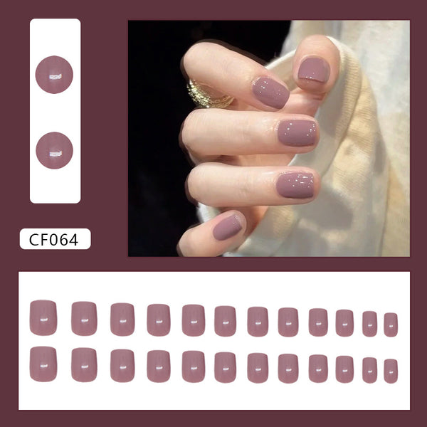 12 Sizes-24 Pcs Press On Nails CF064