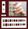 12 Sizes-24 Pcs Press On Nails R121