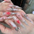 12 Sizes-24 Pcs Press On Nails JP3512