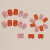 12 Sizes-24 Pcs Press On Nails W657
