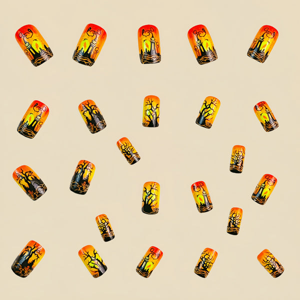 12 Sizes-24 Pcs Press On Nails Y284