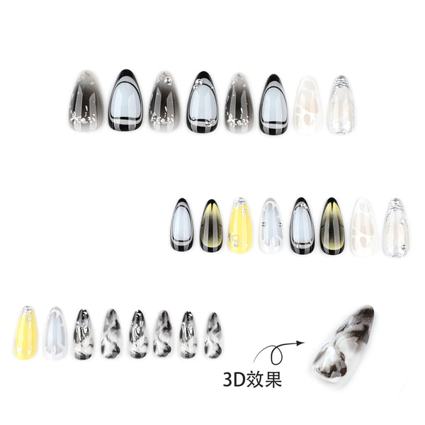 12 Sizes-24 Pcs Press On Nails JP3845