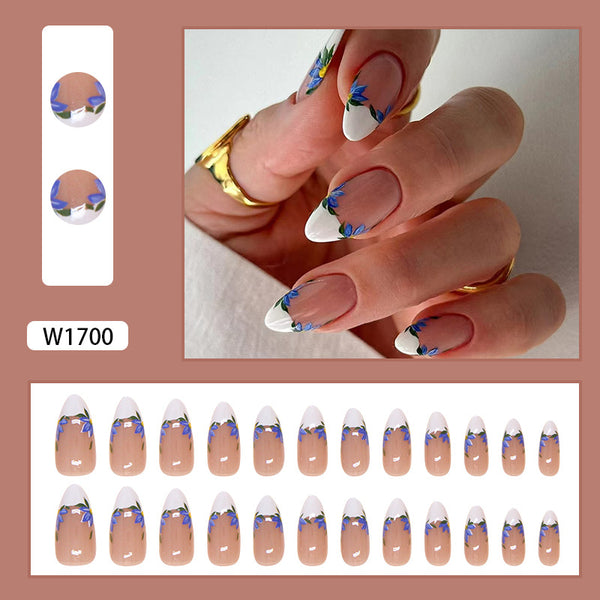 12 Sizes-24 Pcs Press On Nails W1700