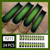 12 Sizes-24 Pcs Press On Nails Y211
