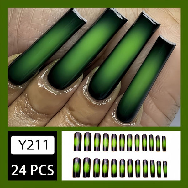 12 Sizes-24 Pcs Press On Nails Y211