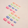 12 Sizes-24 Pcs Press On Nails W1391