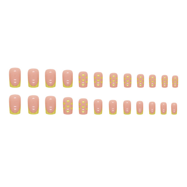 12 Sizes-24 Pcs Press On Nails W1066