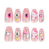 12 Sizes-24 Pcs Press On Nails JP3619