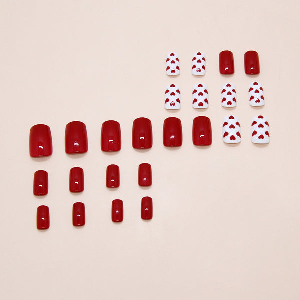 12 Sizes-24 Pcs Press On Nails W2172