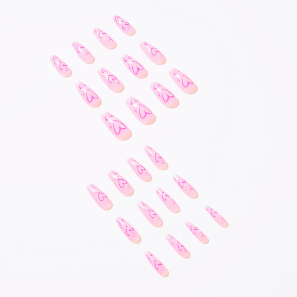 12 Sizes-24 Pcs Press On Nails JP1343