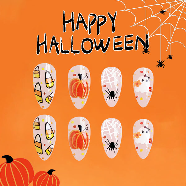 12 Sizes-24 Pcs Press On Nails C520
