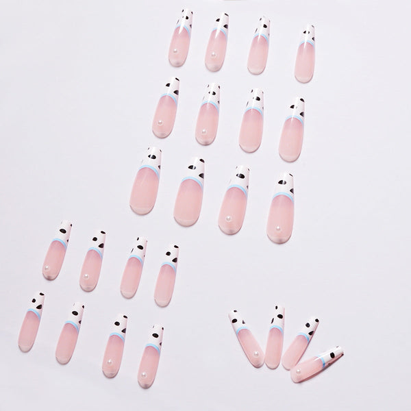 French Glossy Medium Square Press on Nails