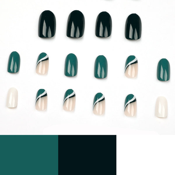 12 Sizes-24 Pcs Press On Nails JP1572