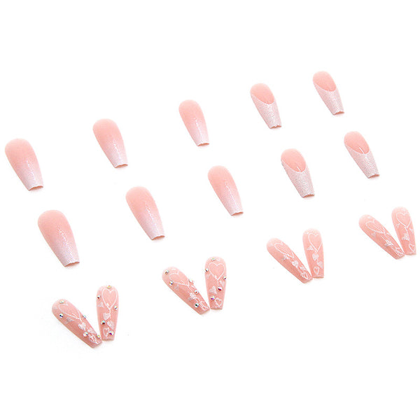 12 Sizes-24 Pcs Press On Nails Z296