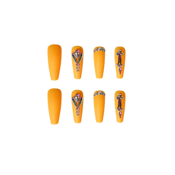12 Sizes-24 Pcs Press On Nails JP1313