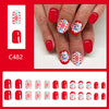 12 Sizes-24 Pcs Press On Nails C482