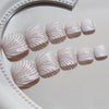 12 Sizes-24 Pcs Press On Nails F159