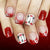 12 Sizes-24 Pcs Press On Nails C1501