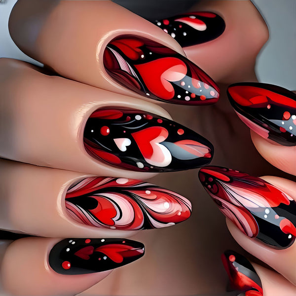 12 Sizes-24 Pcs Press On Nails Y1493