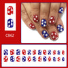 12 Sizes-24 Pcs Press On Nails C862