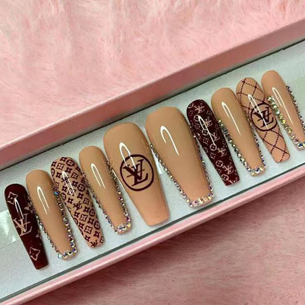12 Sizes-24 Pcs Press On Nails Z412