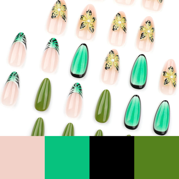 12 Sizes-24 Pcs Press On Nails JP3477