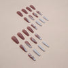 12 Sizes-24 Pcs Press On Nails Z741