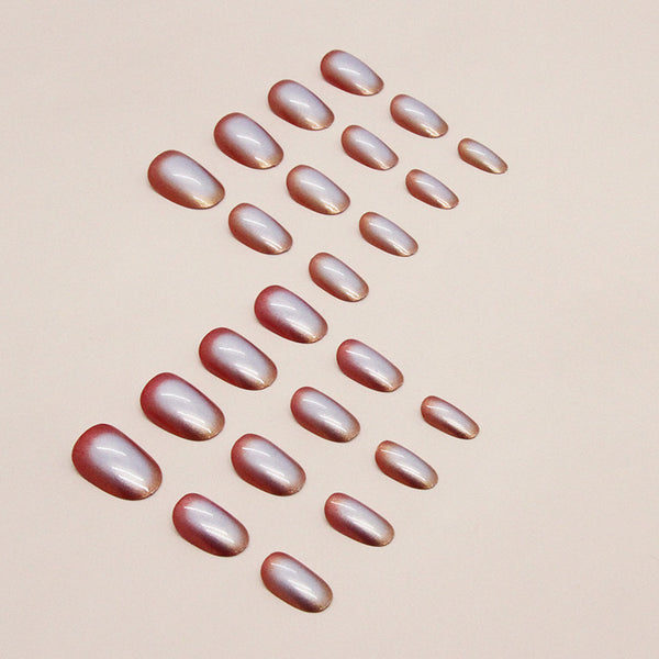 12 Sizes-24 Pcs Press On Nails W1110