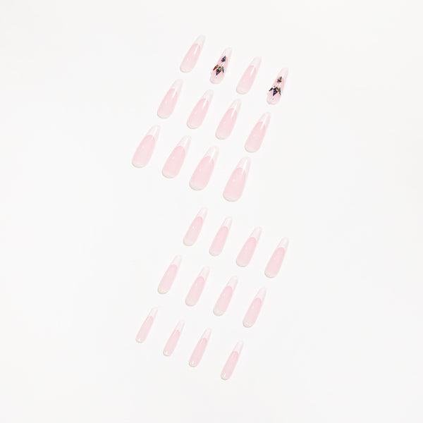 12 Sizes-24 Pcs Press On Nails JP1154