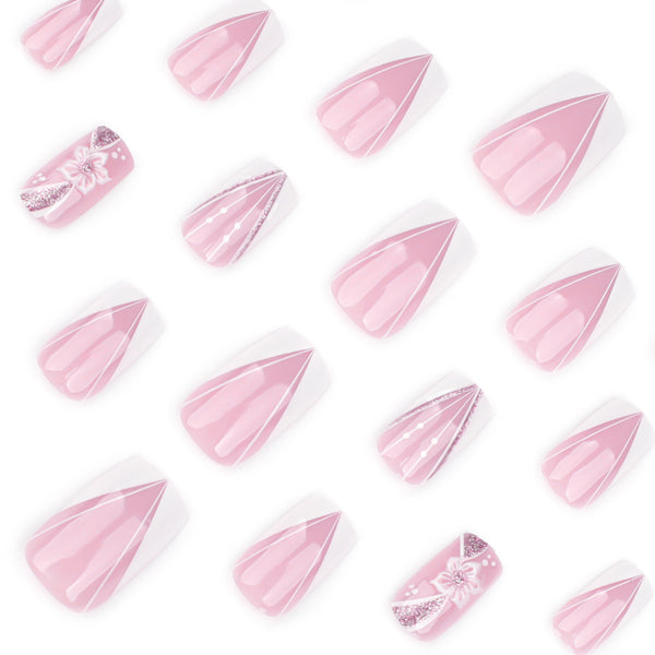 12 Sizes-24 Pcs Press On Nails JP3769