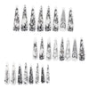 12 Sizes-24 Pcs Press On Nails JP4339