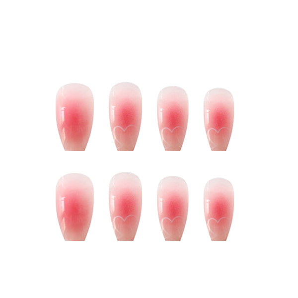12 Sizes-24 Pcs Press On Nails R333