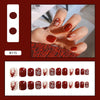 12 Sizes-24 Pcs Press On Nails R081