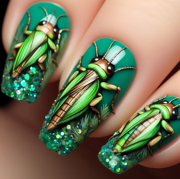 12 Sizes-24 Pcs Press On Nails Y1376