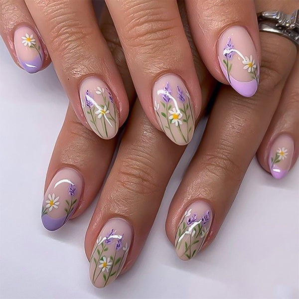 12 Sizes-24 PcsPress On Nails JP3760