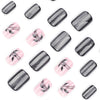 12 Sizes-24 Pcs Press On Nails JP3944