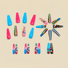 12 Sizes-24 Pcs Press On Nails Y1579