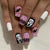 12 Sizes-24 Pcs Press On Nails Y148