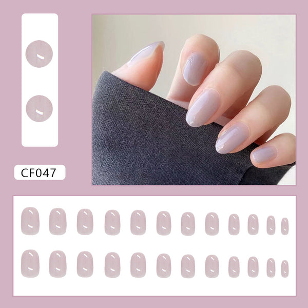 12 Sizes-24 Pcs Press On Nails CF047