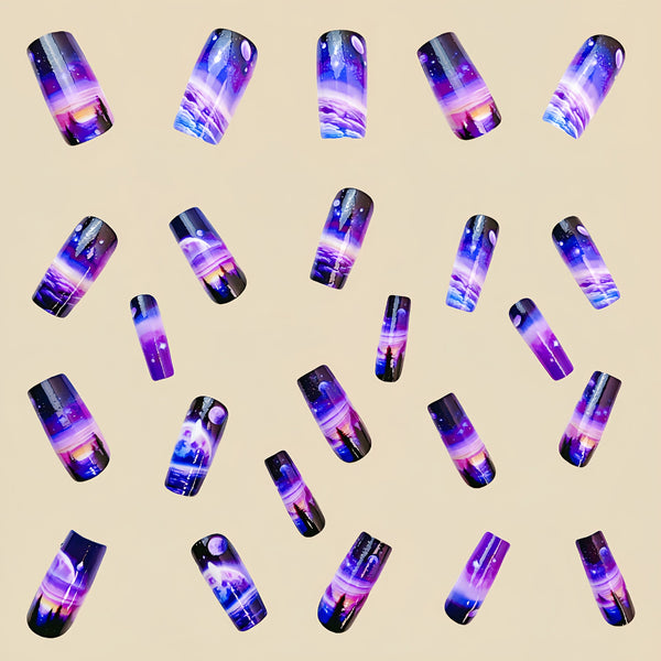 12 Sizes-24 PcsPress On Nails Y447