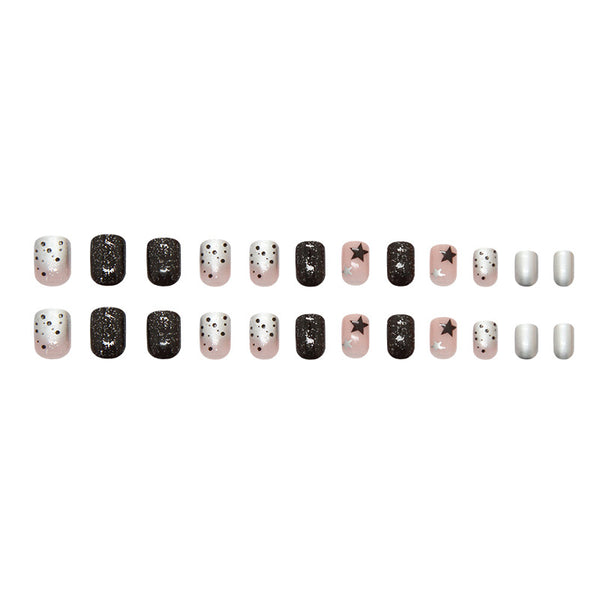 12 Sizes-24 Pcs Press On Nails R905