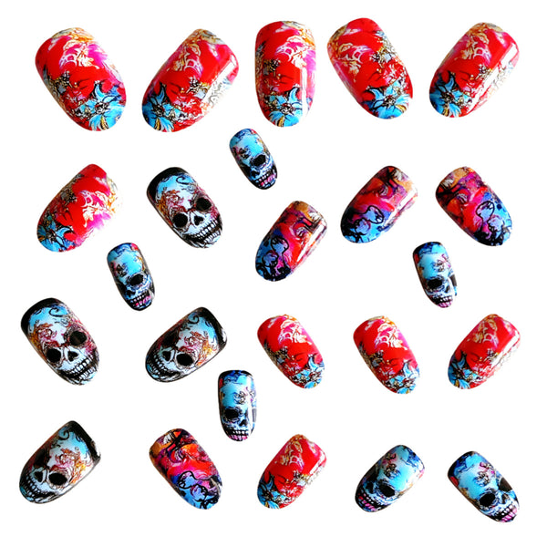 12 Sizes-24 Pcs Press On Nails Y1172